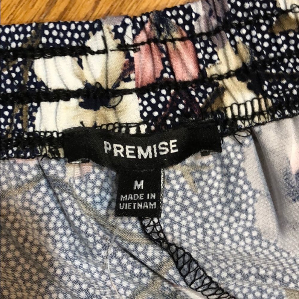 Premise Floral Patterned Pull On Pants Sz M - Picture 5 of 7